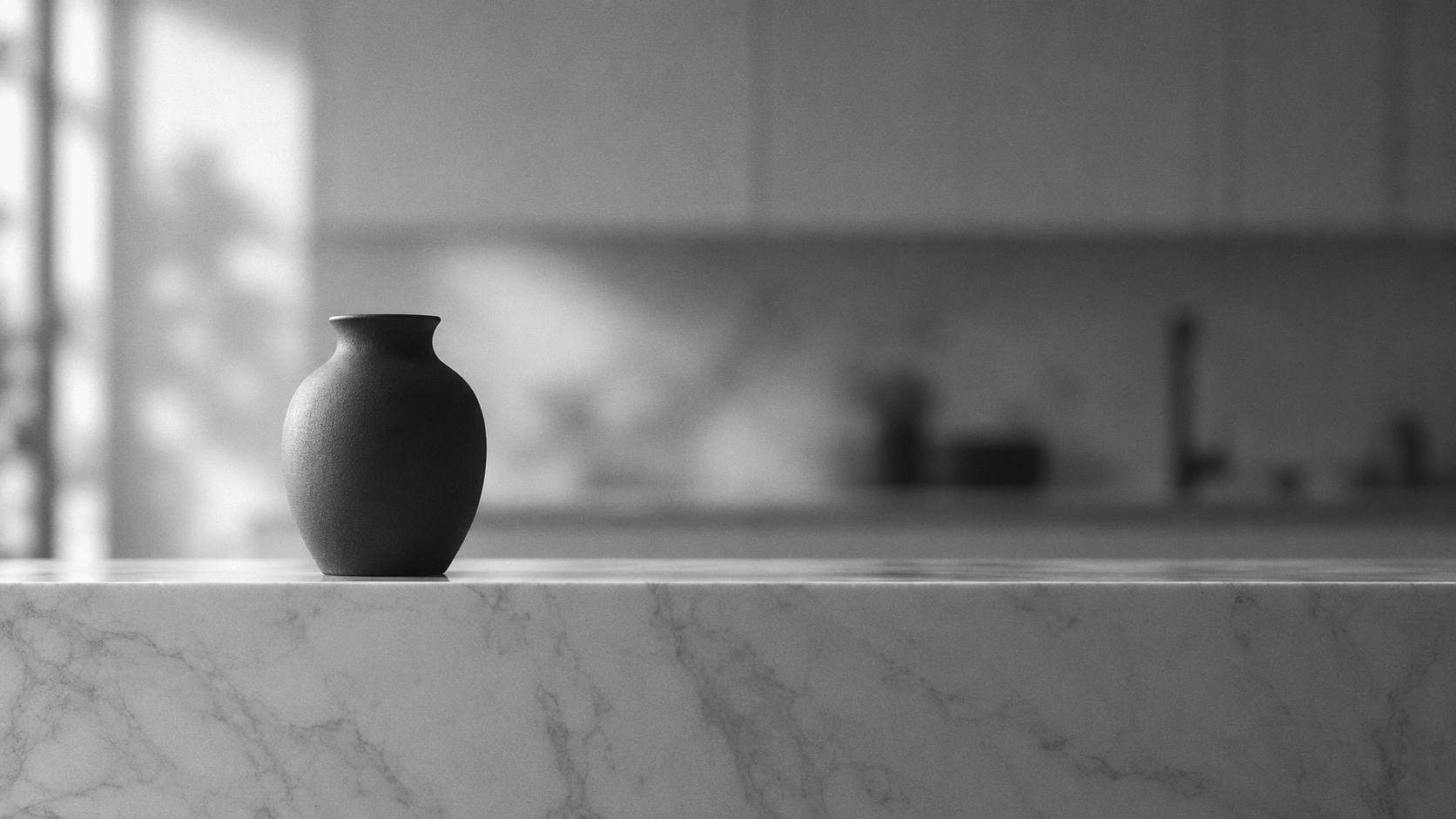 Styled vase detail in a private Calgary residence by Joanna Smolinski Interior Design